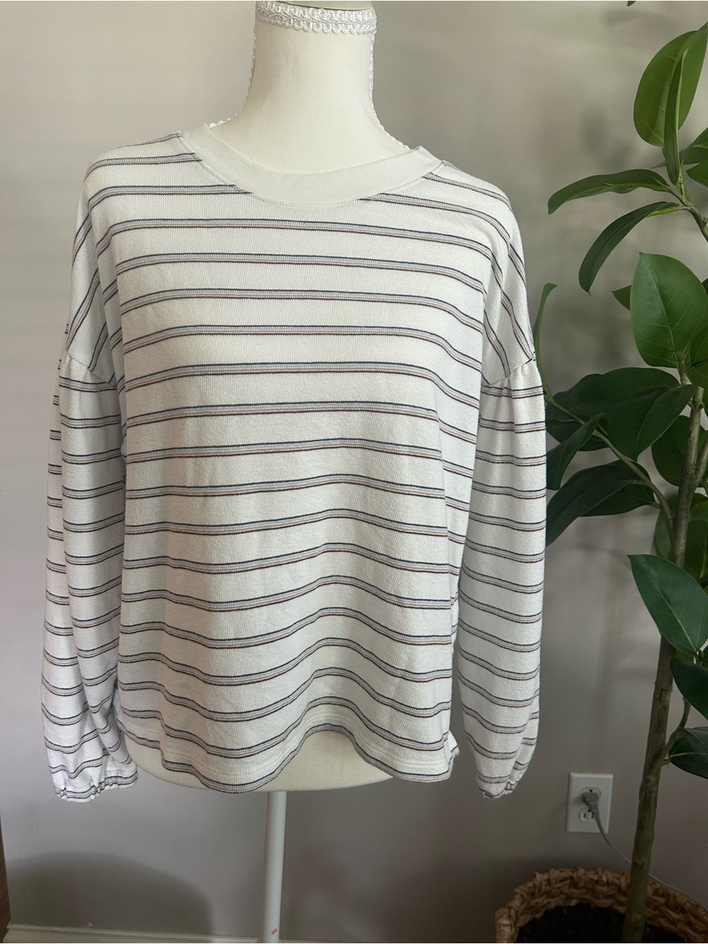 Madewell Long Sleeve Striped Top